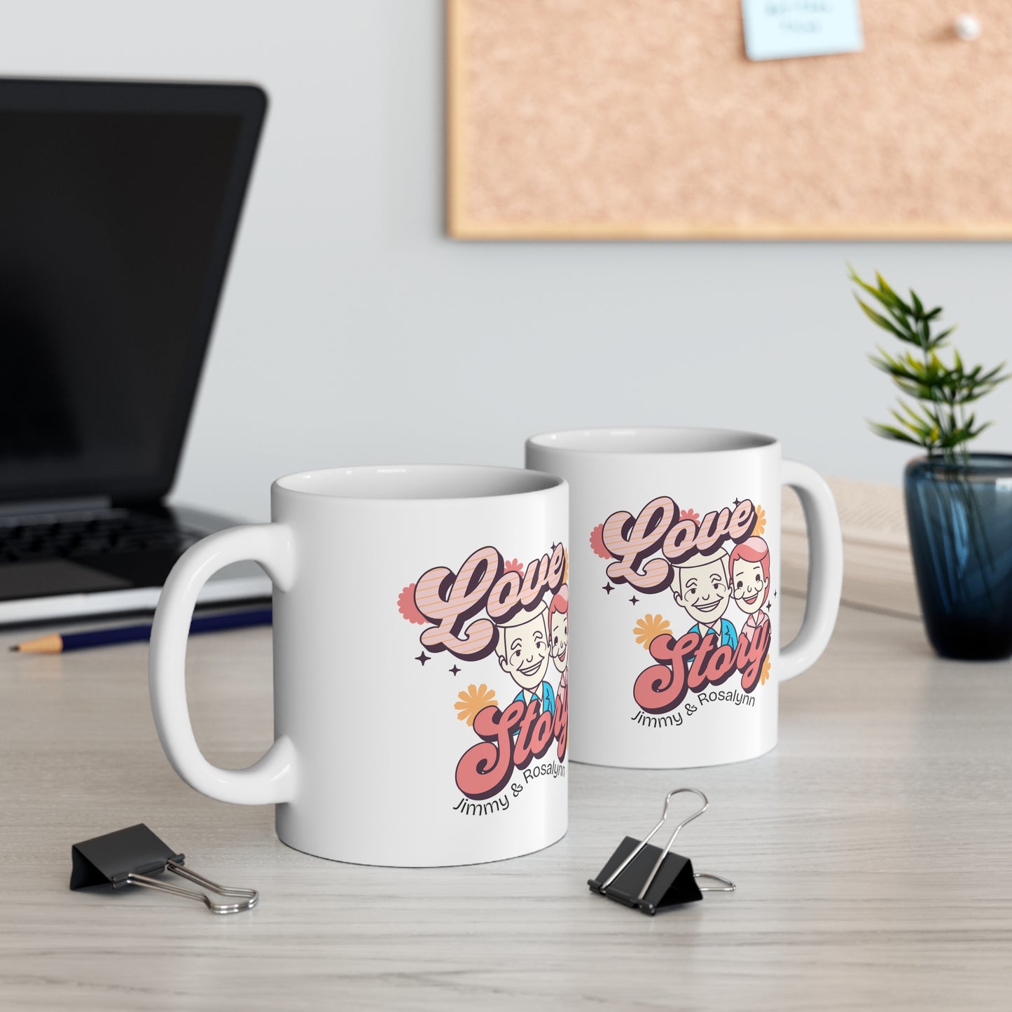 Love Story - Jimmy And Rosalynn Carter Ceramic Coffee Mug