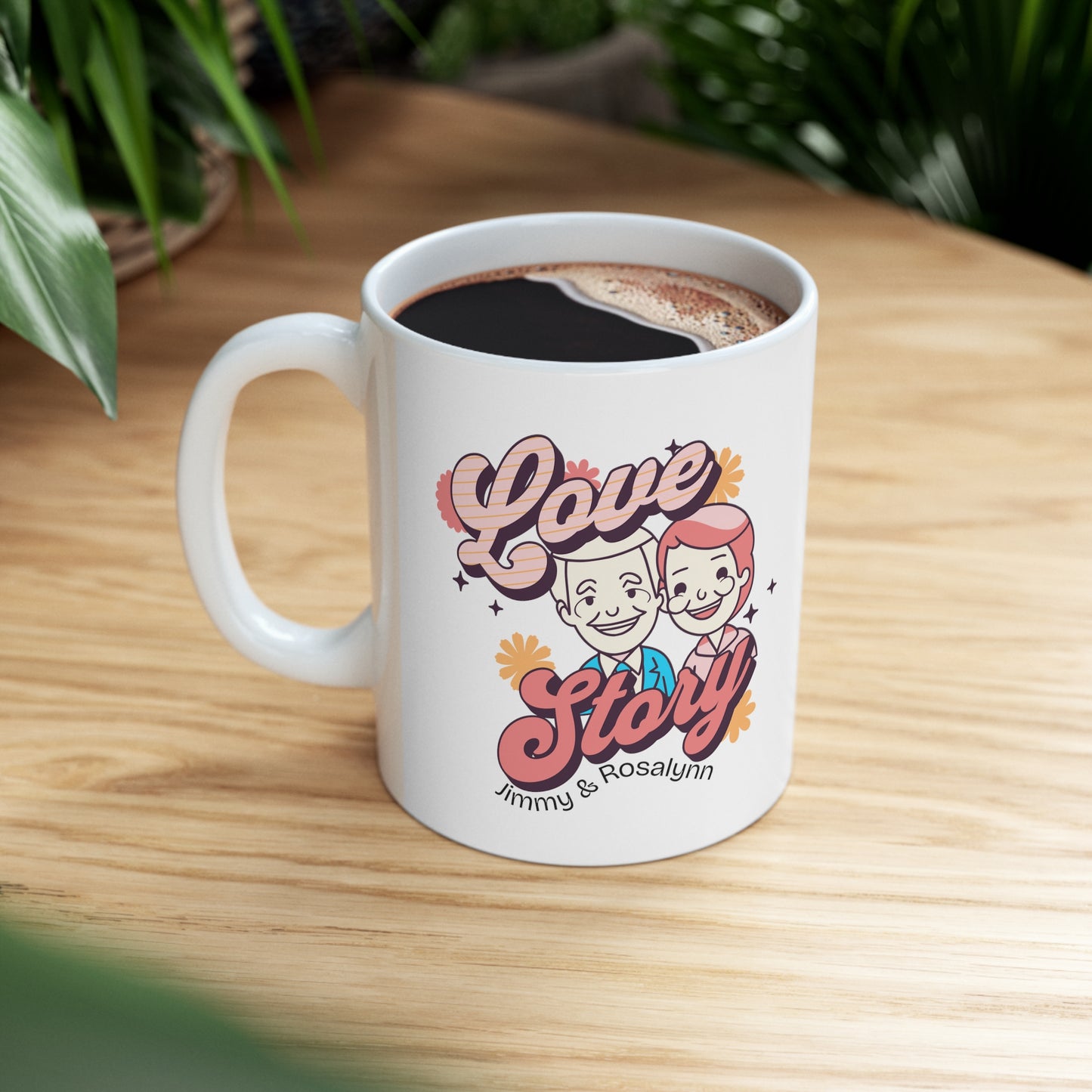 Love Story - Jimmy And Rosalynn Carter Ceramic Coffee Mug