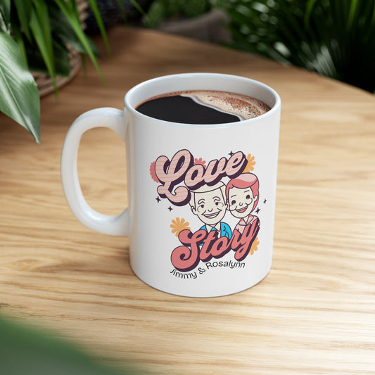 Love Story - Jimmy And Rosalynn Carter Ceramic Coffee Mug