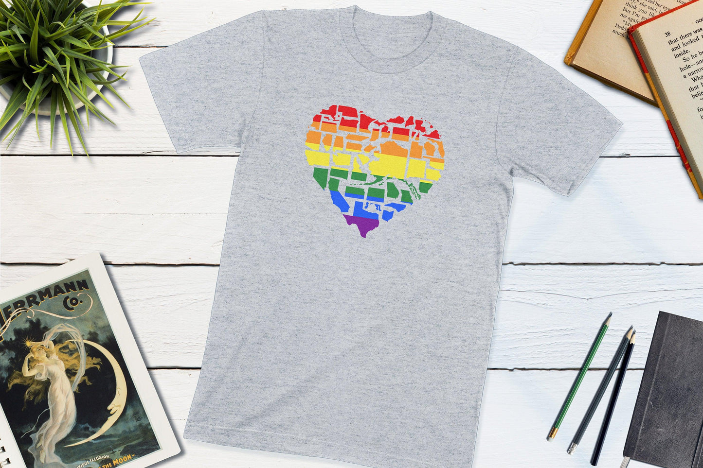 Gay Pride in All 50 States Gay Pride Shirt-Unisex T-shirt-Yesteeyear