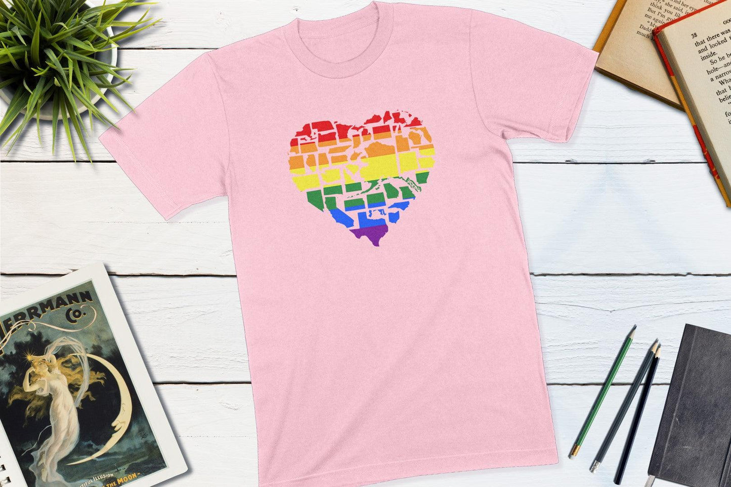 Gay Pride in All 50 States Gay Pride Shirt-Unisex T-shirt-Yesteeyear