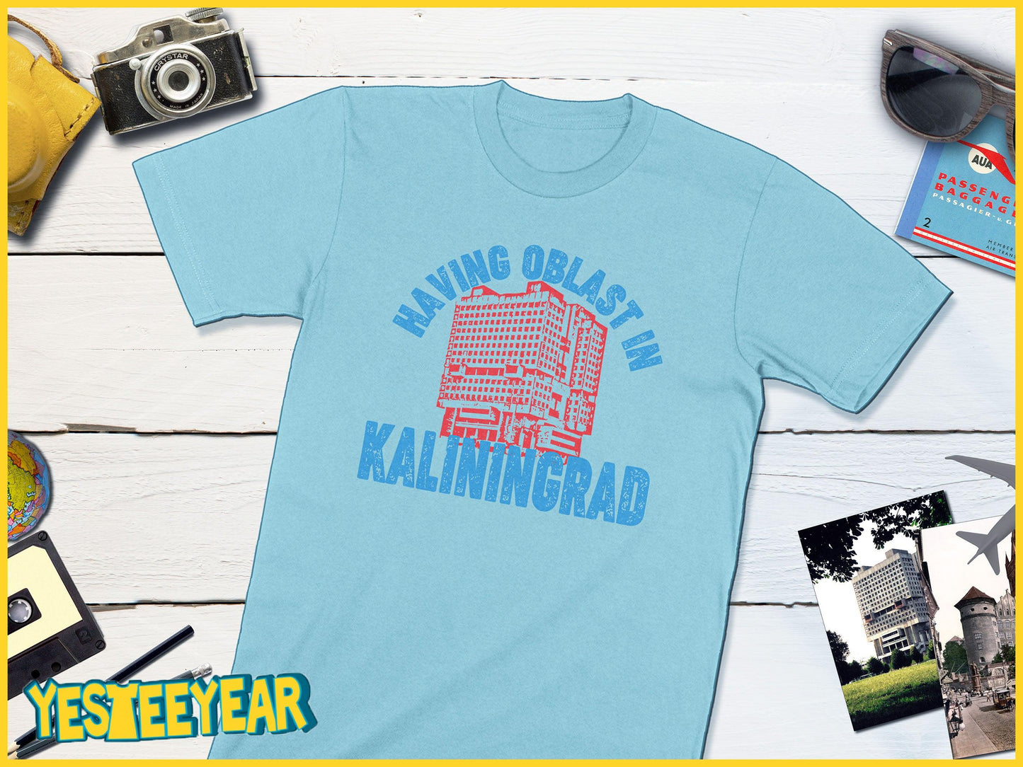 Having Oblast In Kaliningrad - House of the Soviets-Unisex T-shirt-Yesteeyear
