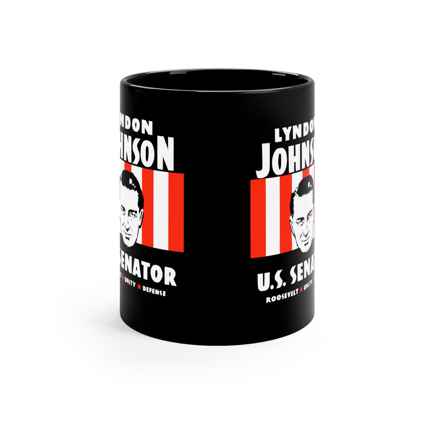 Lyndon Johnson For US Senator Political Campaign Ceramic Coffee Mug