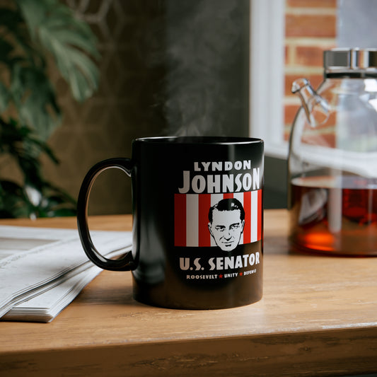 Lyndon Johnson For US Senator Political Campaign Ceramic Coffee Mug