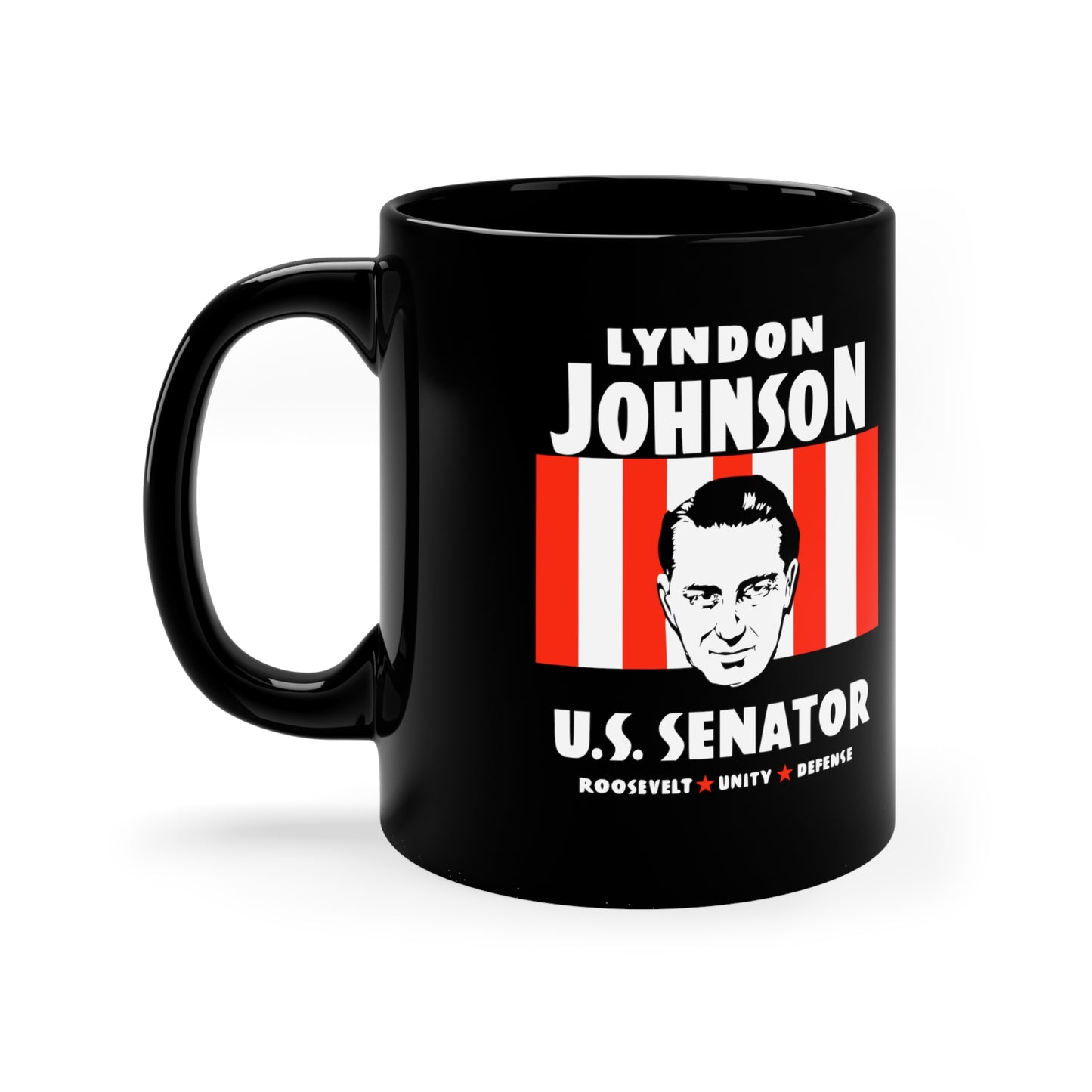 Lyndon Johnson For US Senator Political Campaign Ceramic Coffee Mug
