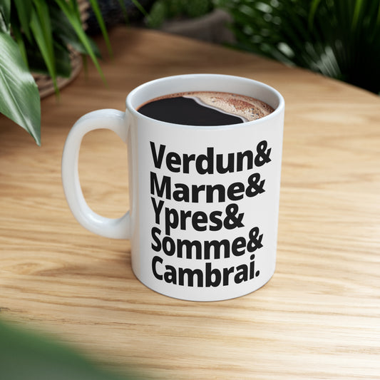 Battles of the First World War Ceramic Coffee Mug