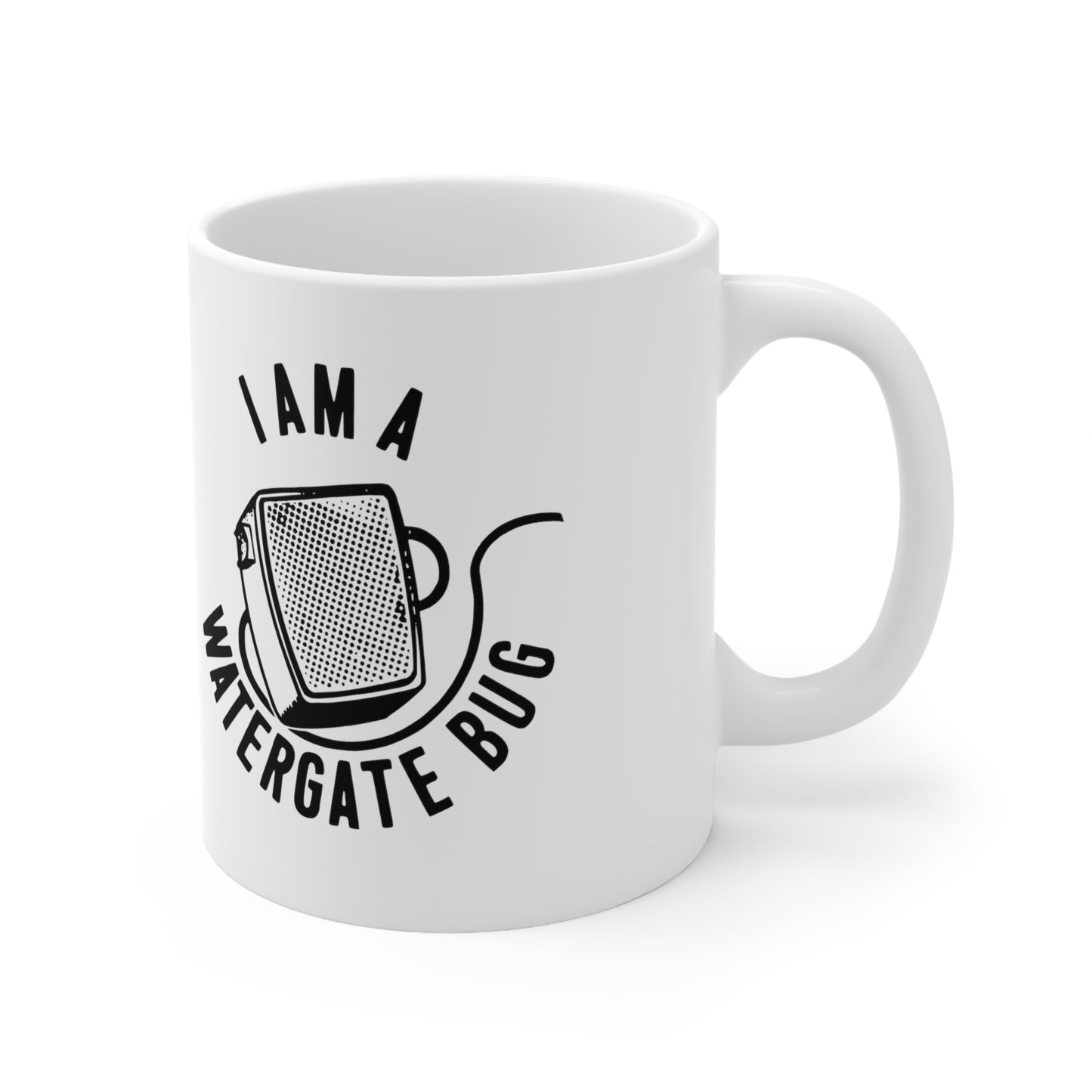 Anti-Nixon I Am A Watergate Bug Political Campaign Button Ceramic Coffee Mug