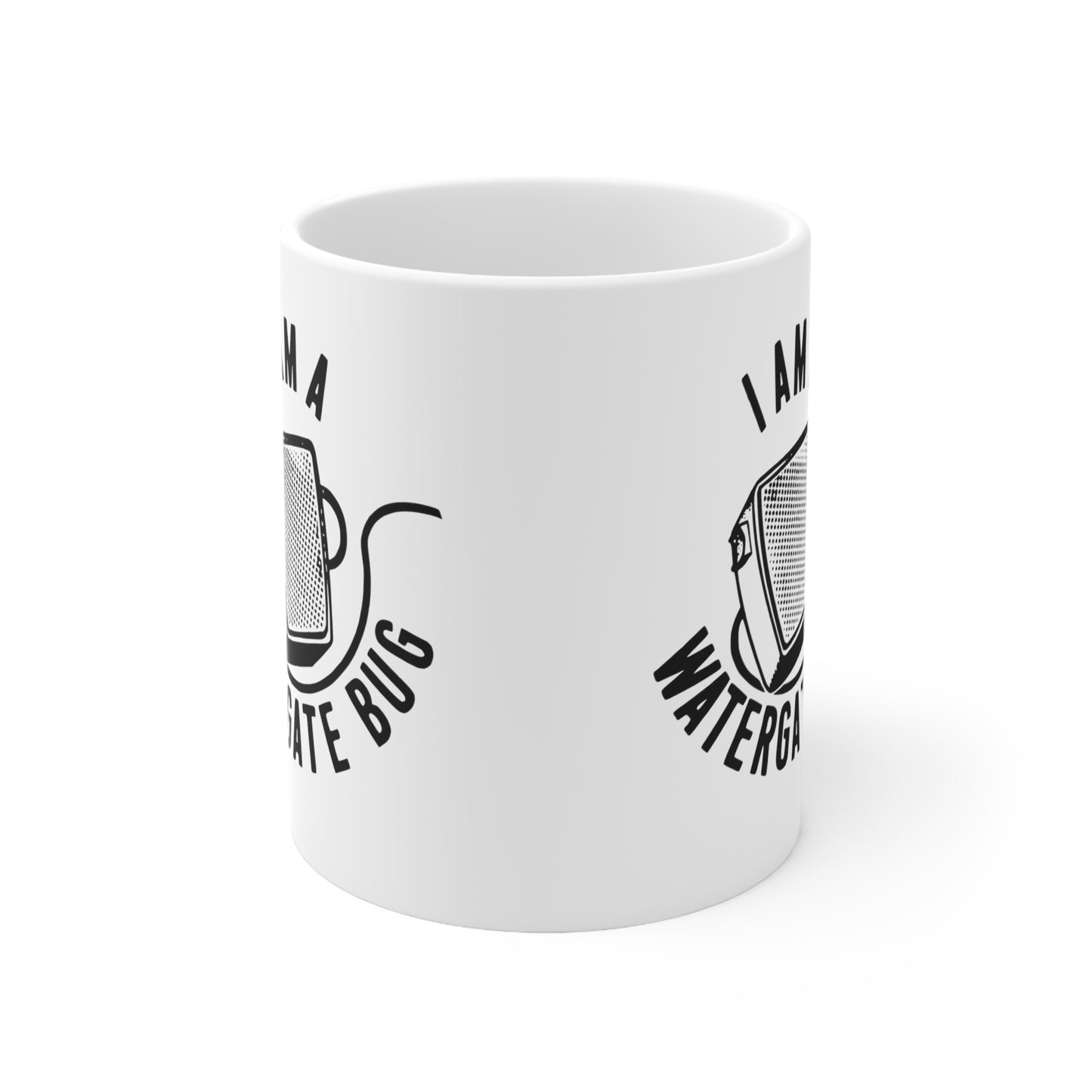 Anti-Nixon I Am A Watergate Bug Political Campaign Button Ceramic Coffee Mug