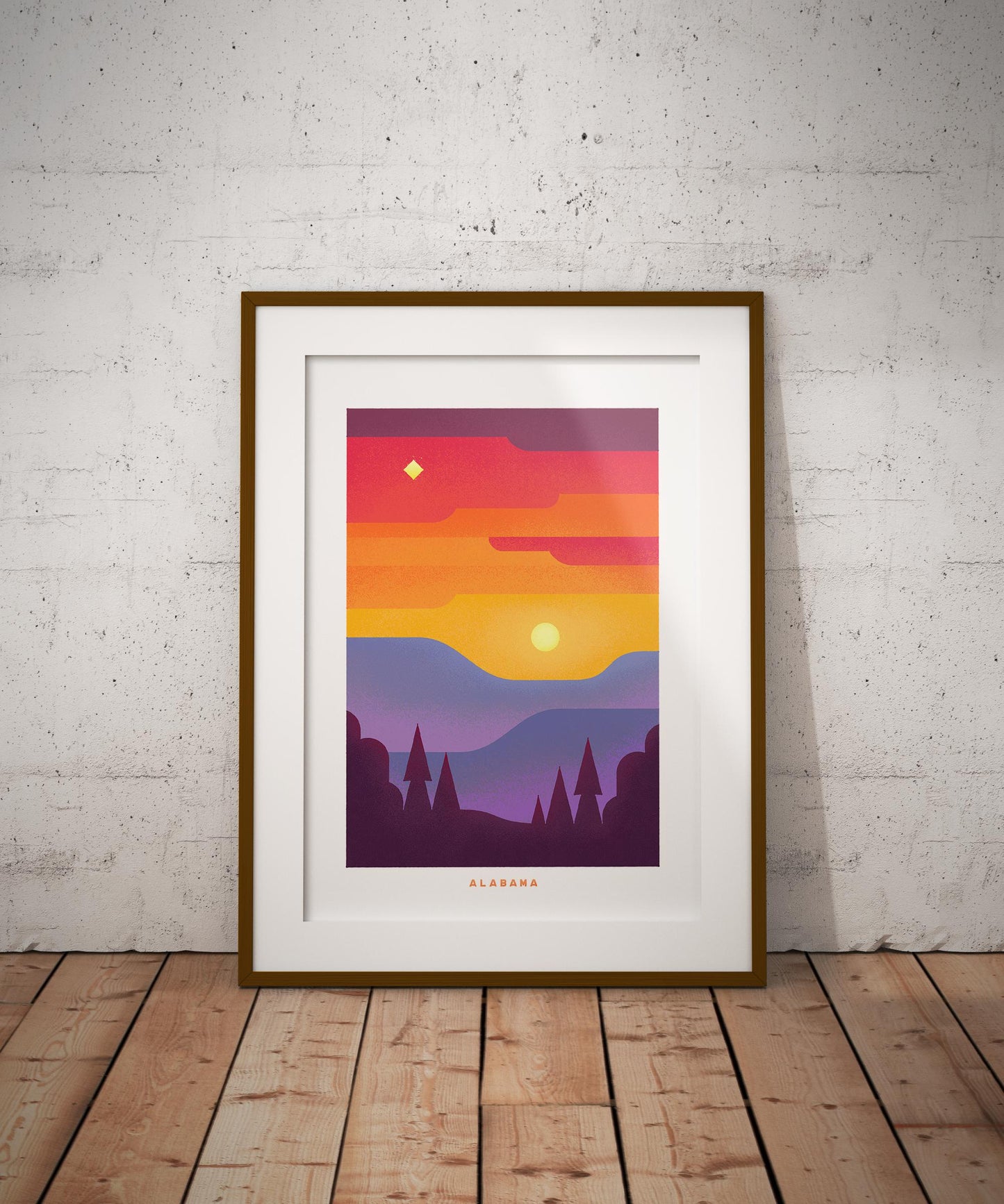 Alabama Travel Poster Print-Poster-Yesteeyear