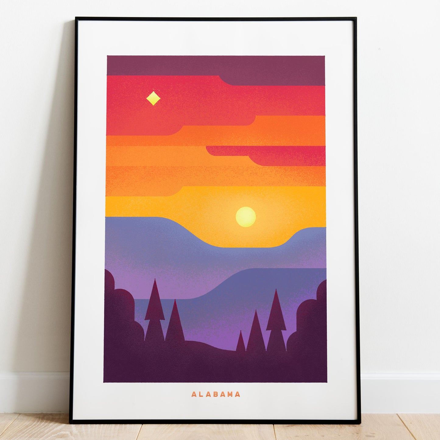 Alabama Travel Poster Print-Poster-Yesteeyear