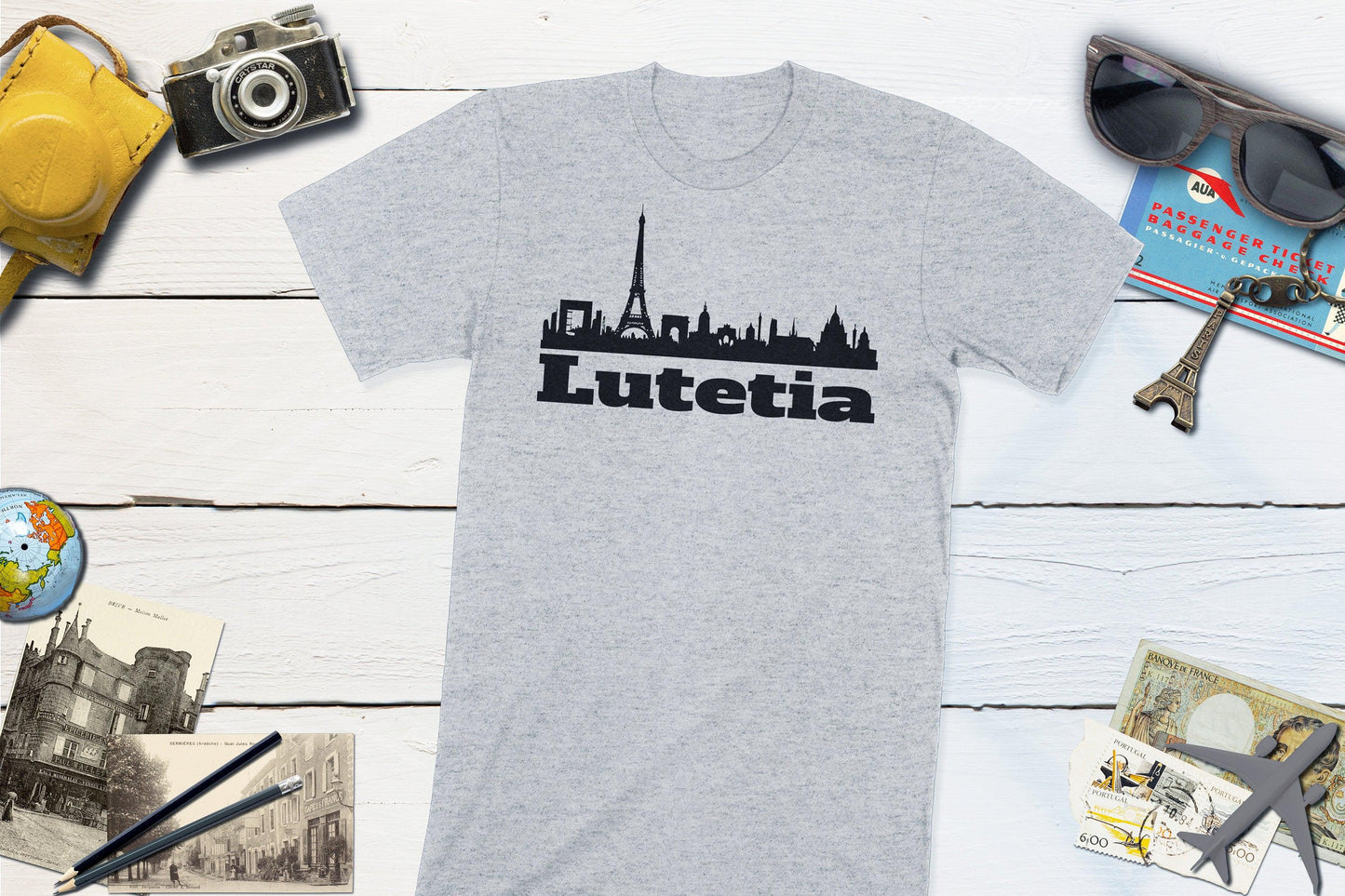 Ancient Roman City Lutetia Shirt-Unisex T-shirt-Yesteeyear
