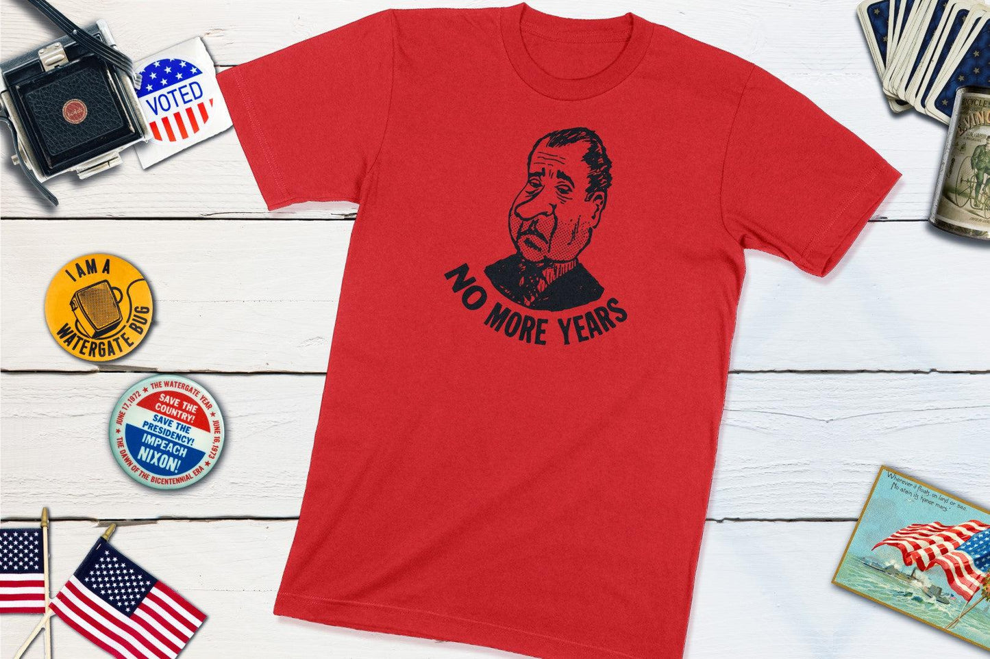 Anti Richard Nixon - No More Years Shirt-Unisex T-shirt-Yesteeyear