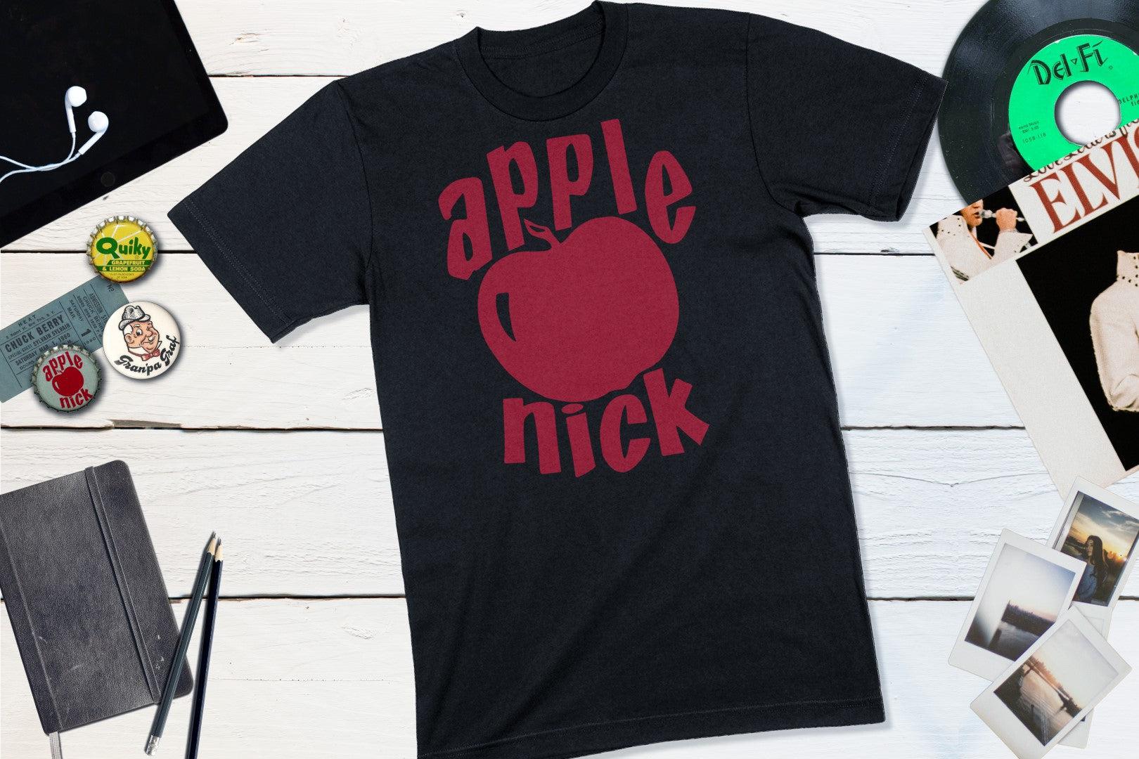 Apple Nick Vintage Soda Bottle Cap-Unisex T-shirt-Yesteeyear