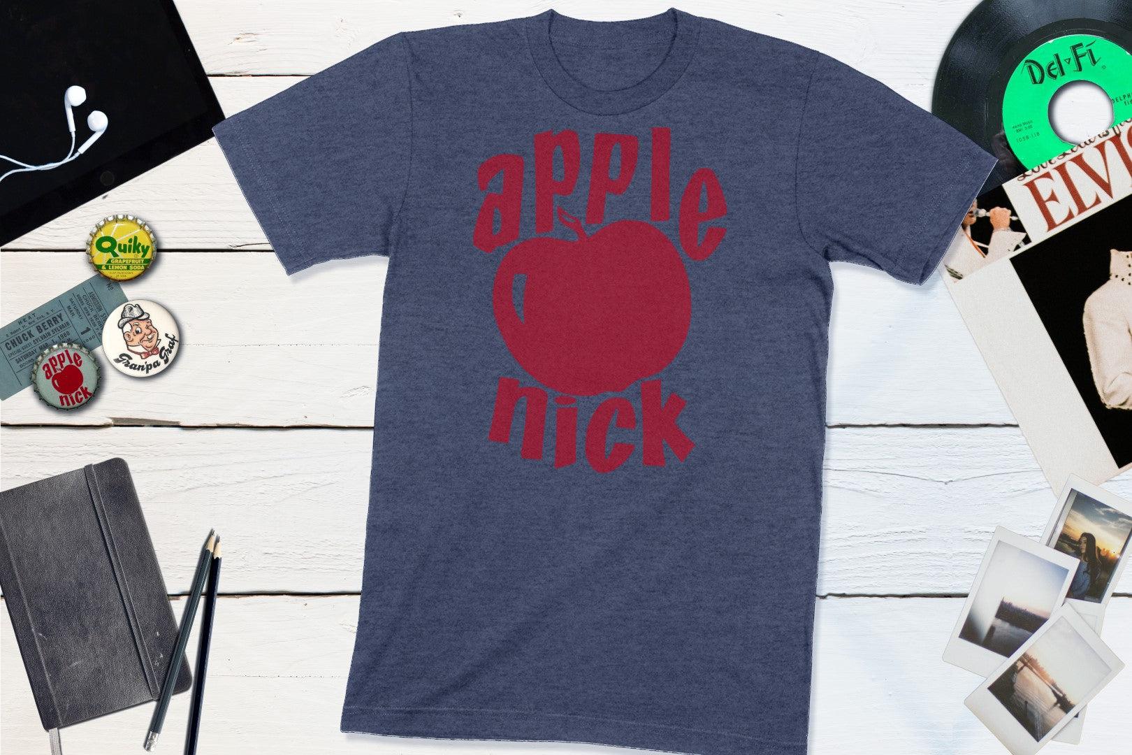 Apple Nick Vintage Soda Bottle Cap-Unisex T-shirt-Yesteeyear