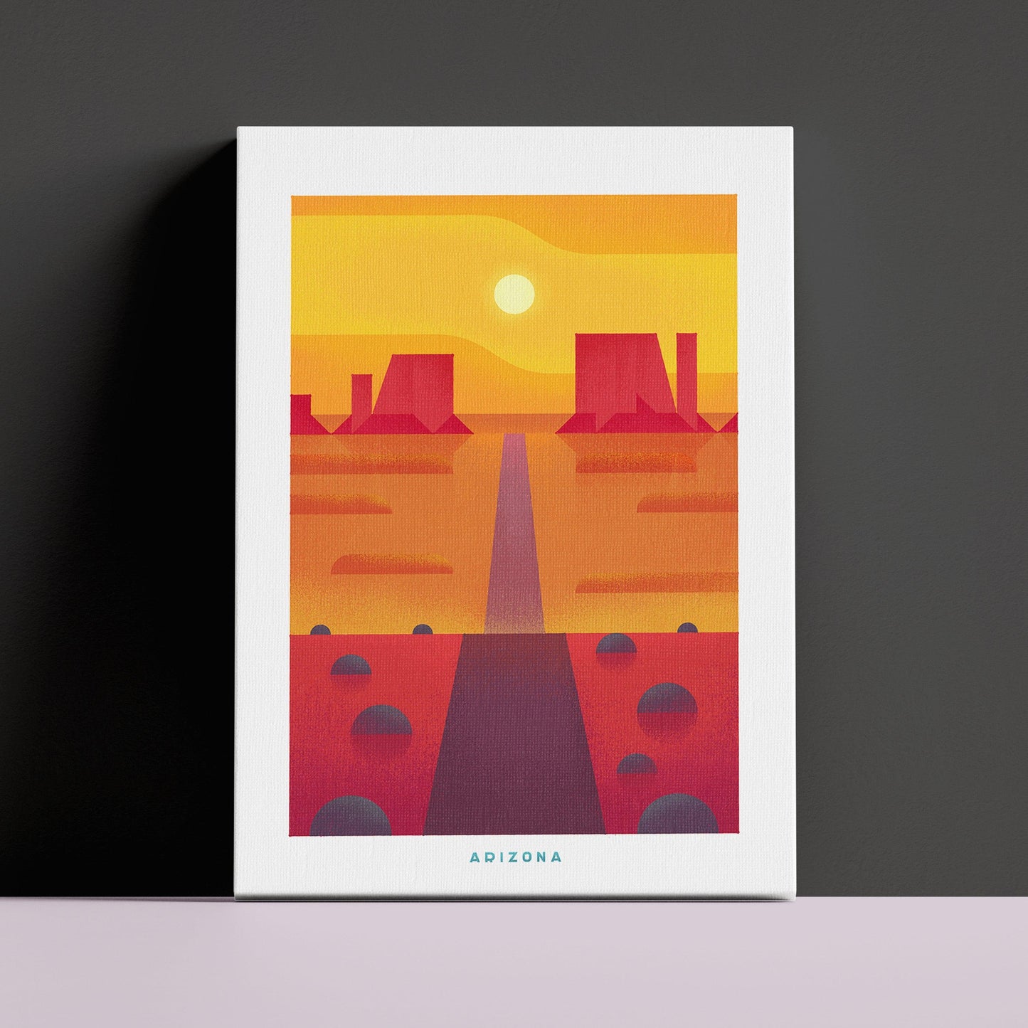 Arizona Travel Poster Canvas-Canvas-Yesteeyear