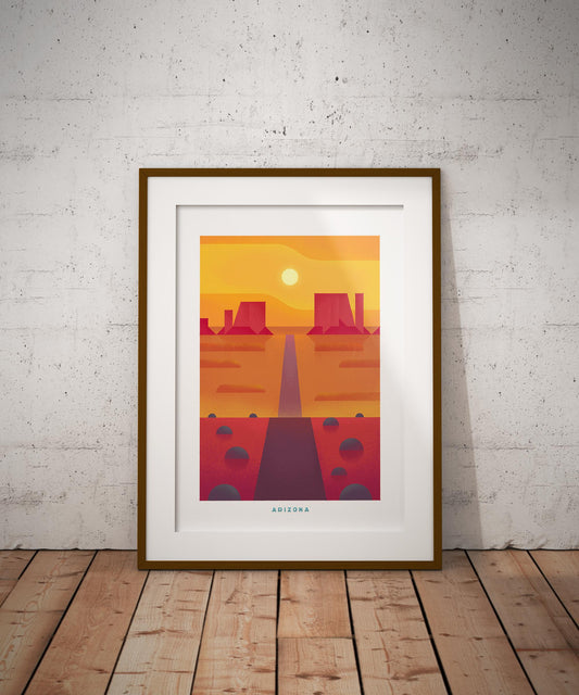 Arizona Travel Poster Print-Poster-Yesteeyear
