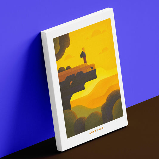 Arkansas Travel Poster Canvas-Canvas-Yesteeyear