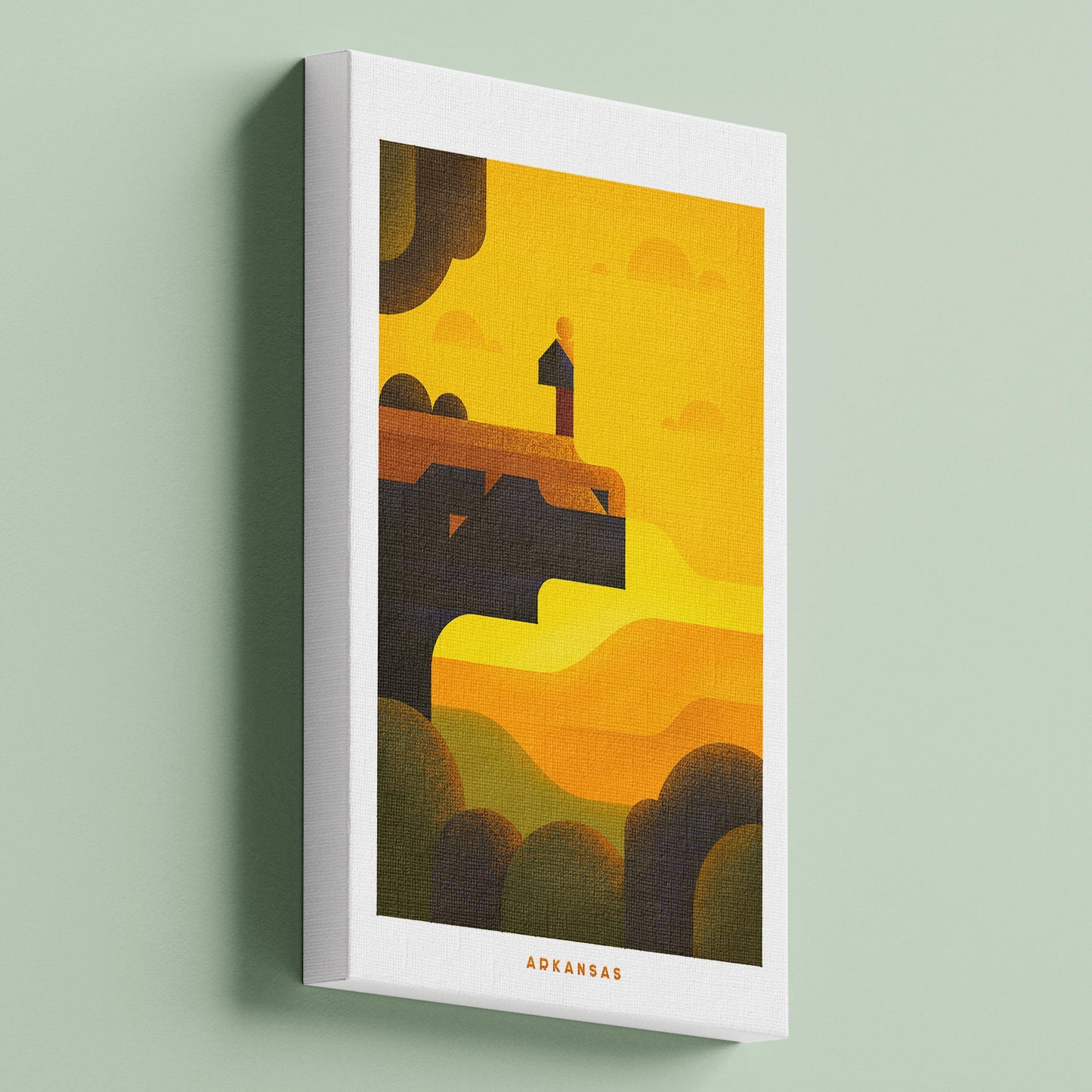 Arkansas Travel Poster Canvas-Canvas-Yesteeyear
