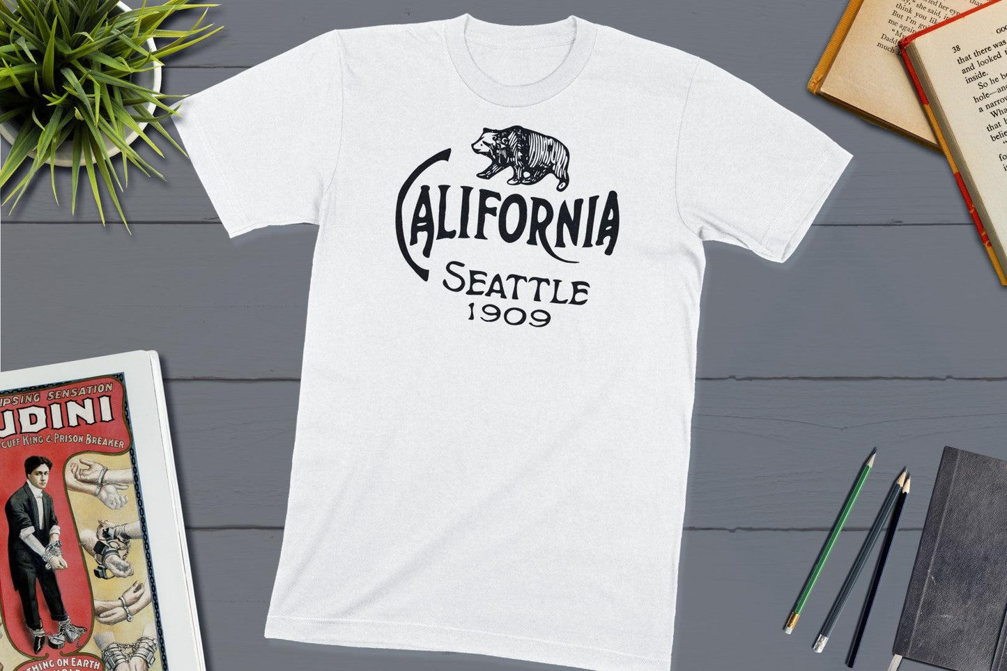 California - Alaska–Yukon–Pacific Exposition of 1909 from Seattle Washington Shirt-Unisex T-shirt-Yesteeyear