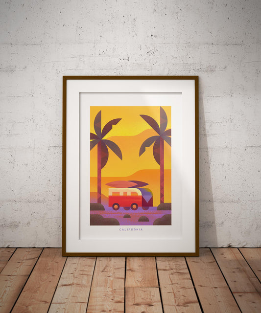 California Travel Poster Print-Poster-Yesteeyear