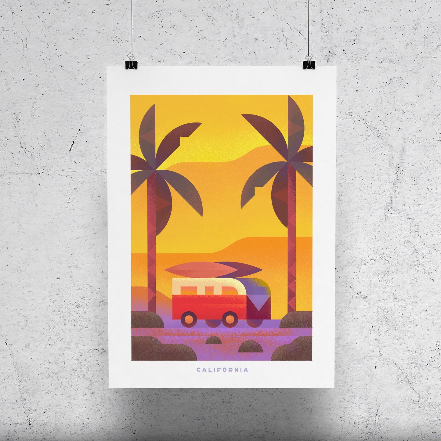 California Travel Poster Print-Poster-Yesteeyear