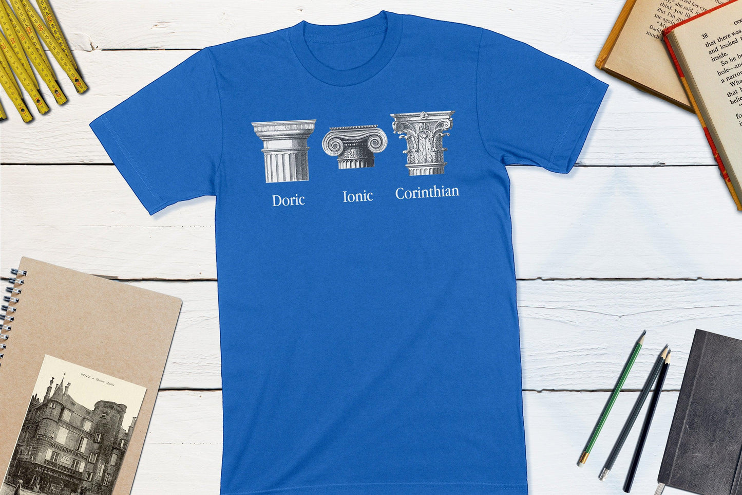 Classical Orders - Doric, Ionic and Corinthian Shirt-Unisex T-shirt-Yesteeyear