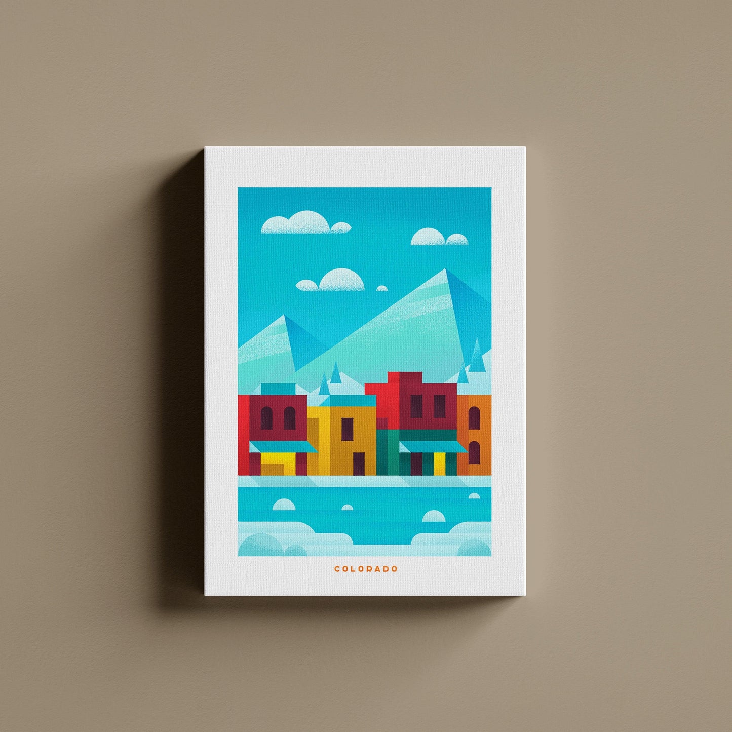 Colorado Travel Poster Canvas-Canvas-Yesteeyear