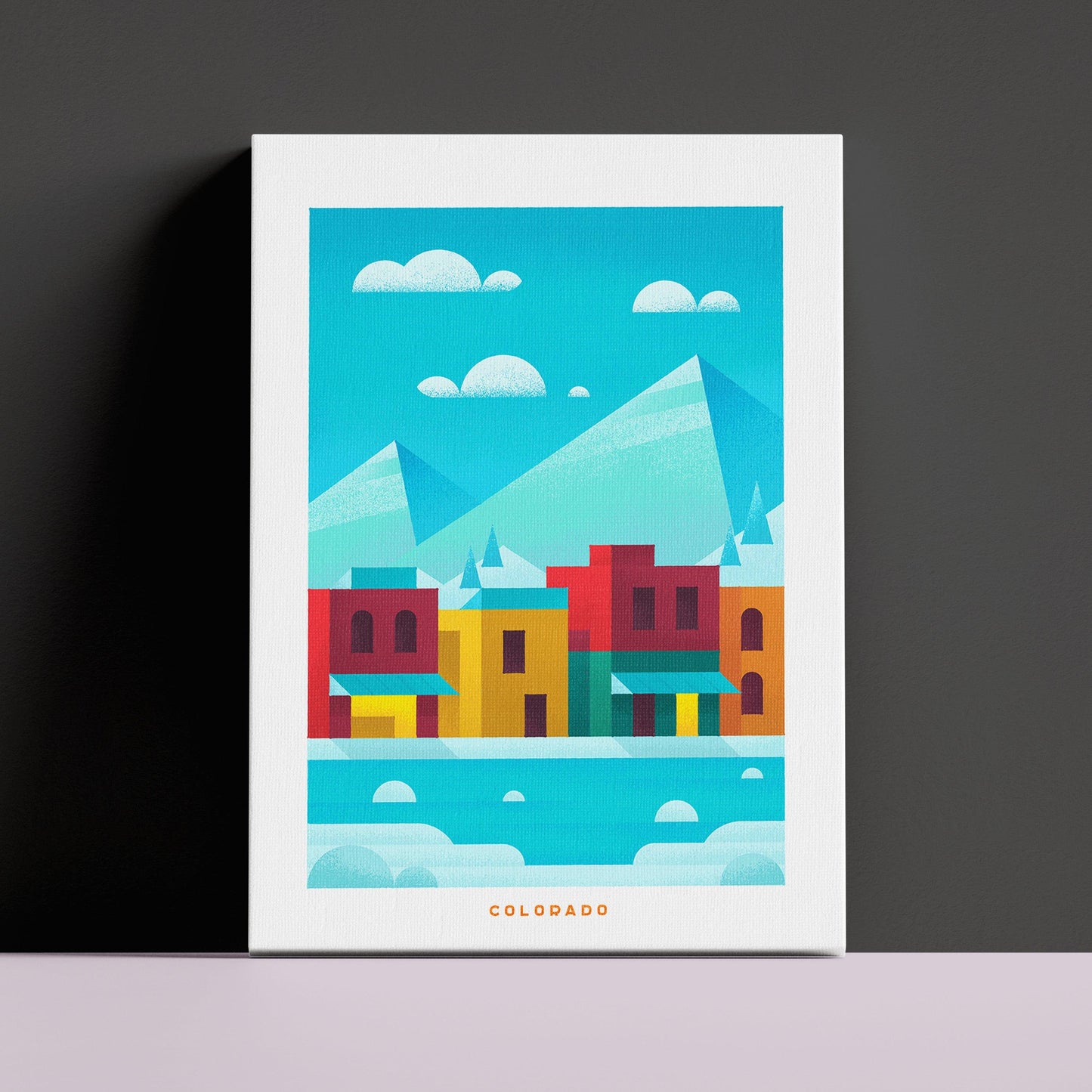 Colorado Travel Poster Canvas-Canvas-Yesteeyear