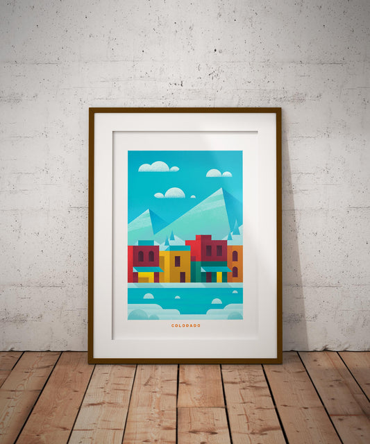 Colorado Travel Poster Print-Poster-Yesteeyear