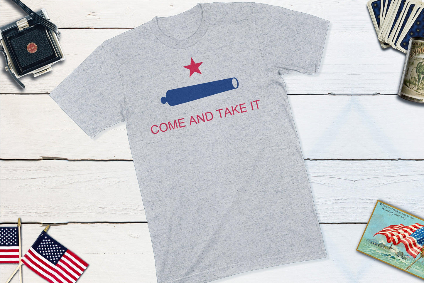 Come & Take It Flag Texas History-Unisex T-shirt-Yesteeyear