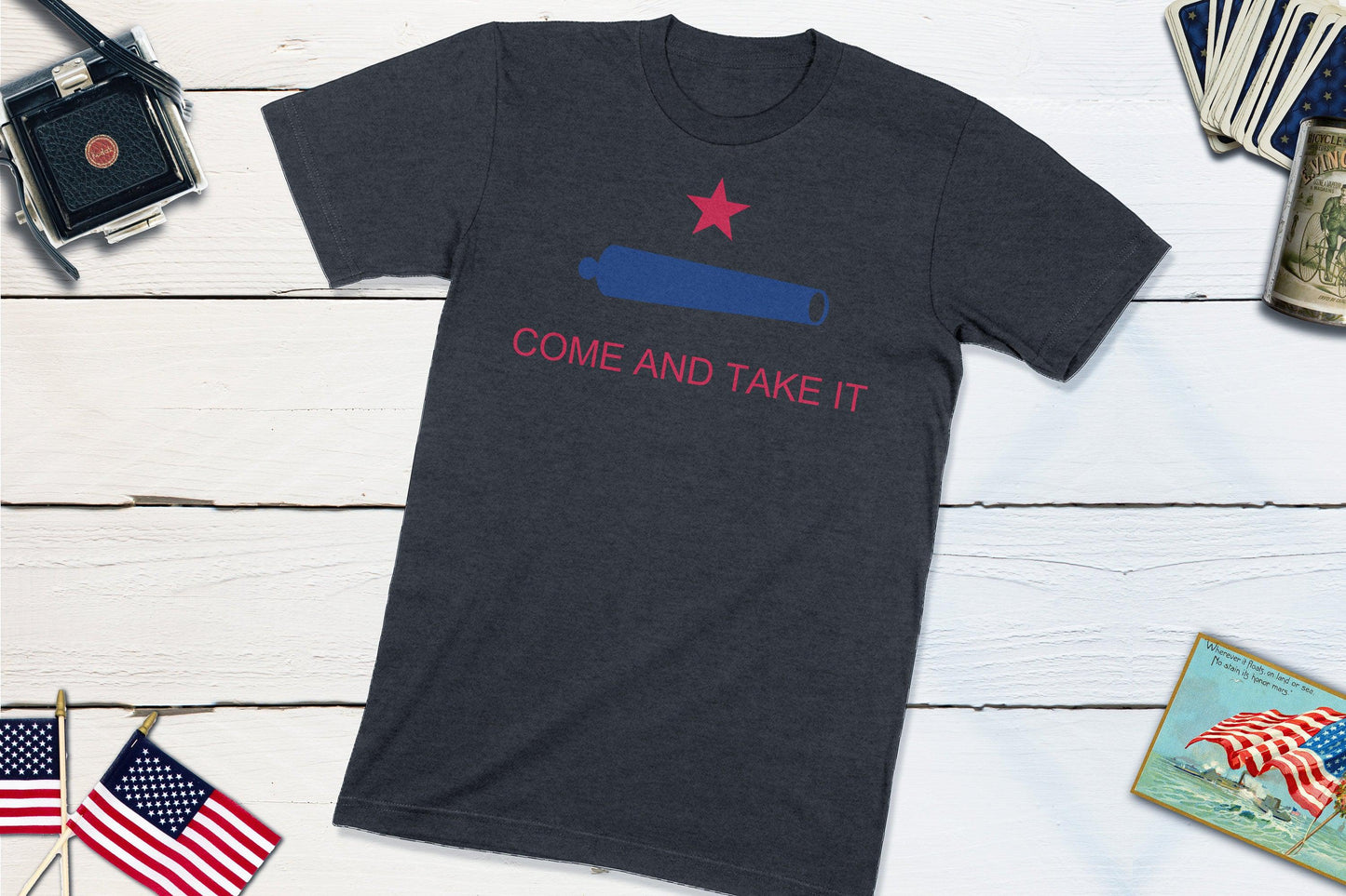 Come & Take It Flag Texas History-Unisex T-shirt-Yesteeyear
