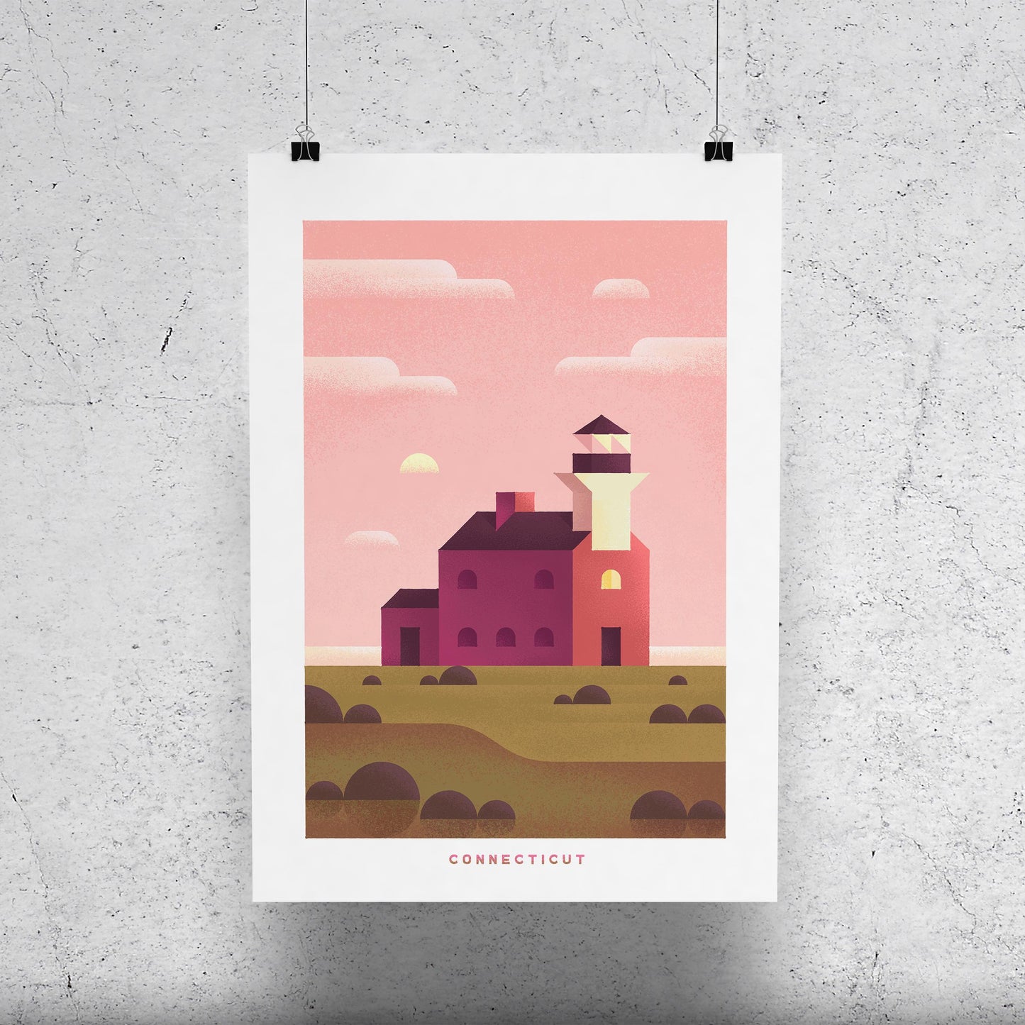 Connecticut Travel Poster Print-Poster-Yesteeyear