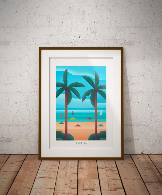Florida Travel Poster Print-Poster-Yesteeyear