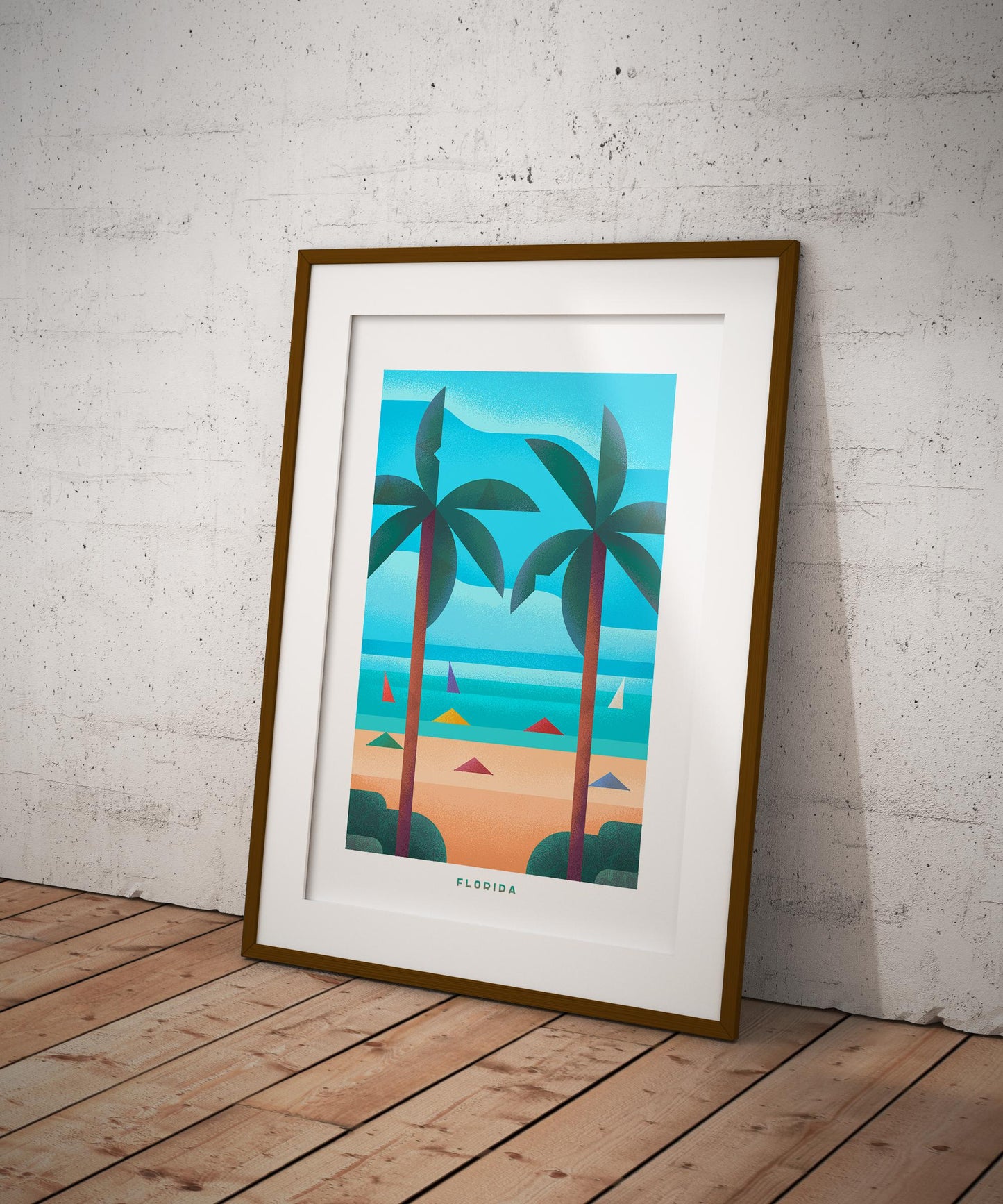 Florida Travel Poster Print-Poster-Yesteeyear