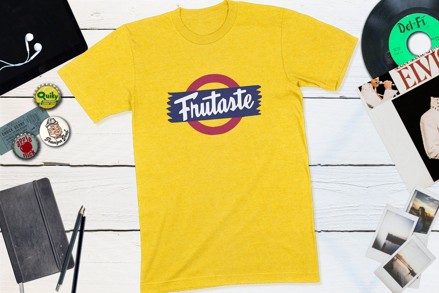 Frutaste Vintage Soda Pop Bottle Cap-Unisex T-shirt-Yesteeyear