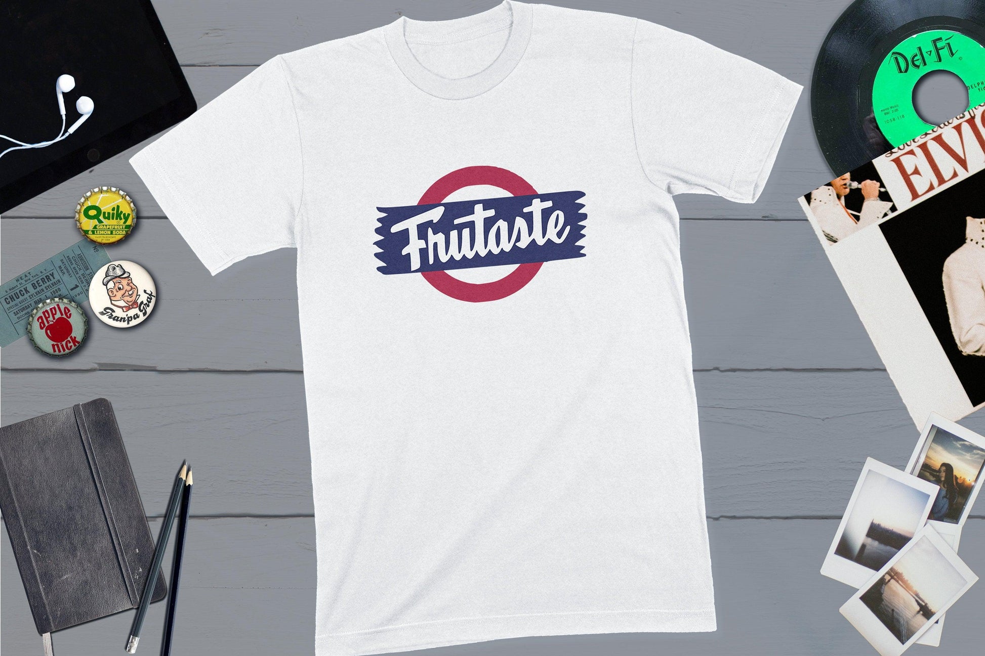 Frutaste Vintage Soda Pop Bottle Cap-Unisex T-shirt-Yesteeyear