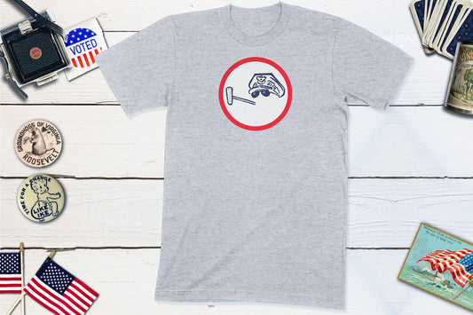 General Douglas MacArthur 1948 Presidential Election Political Campaign Button-Unisex T-shirt-Yesteeyear