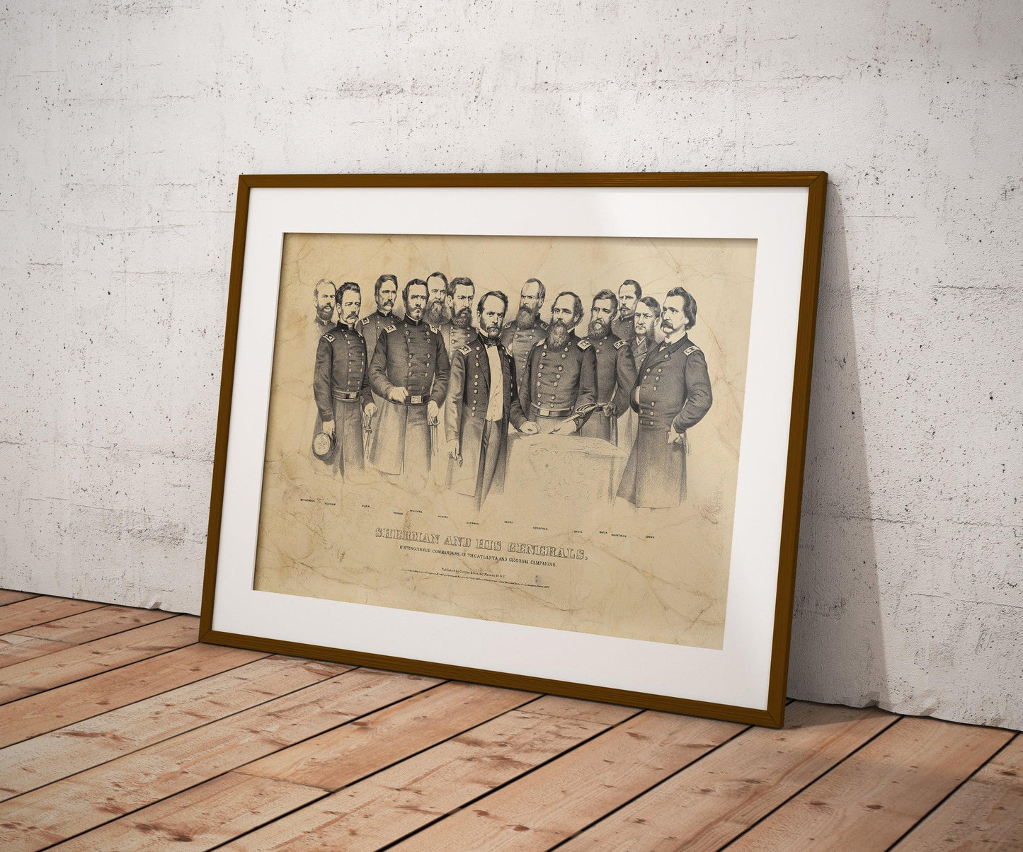 General William Tecumseh Sherman Currier & Ives Poster Print-Poster-Yesteeyear
