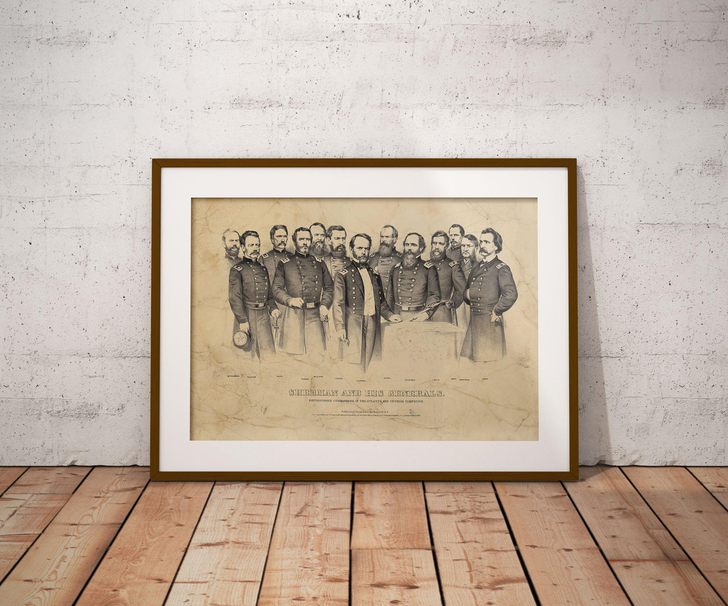 General William Tecumseh Sherman Currier & Ives Poster Print-Poster-Yesteeyear