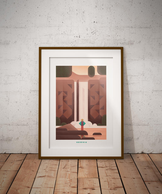 Georgia Travel Poster Print-Poster-Yesteeyear