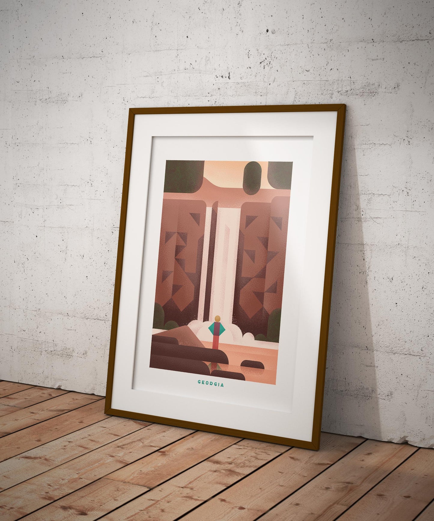 Georgia Travel Poster Print-Poster-Yesteeyear