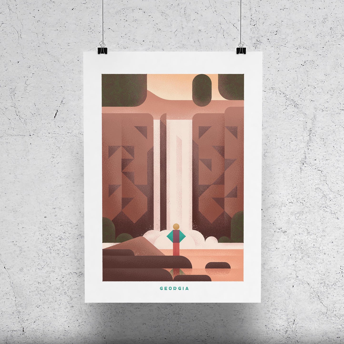 Georgia Travel Poster Print-Poster-Yesteeyear