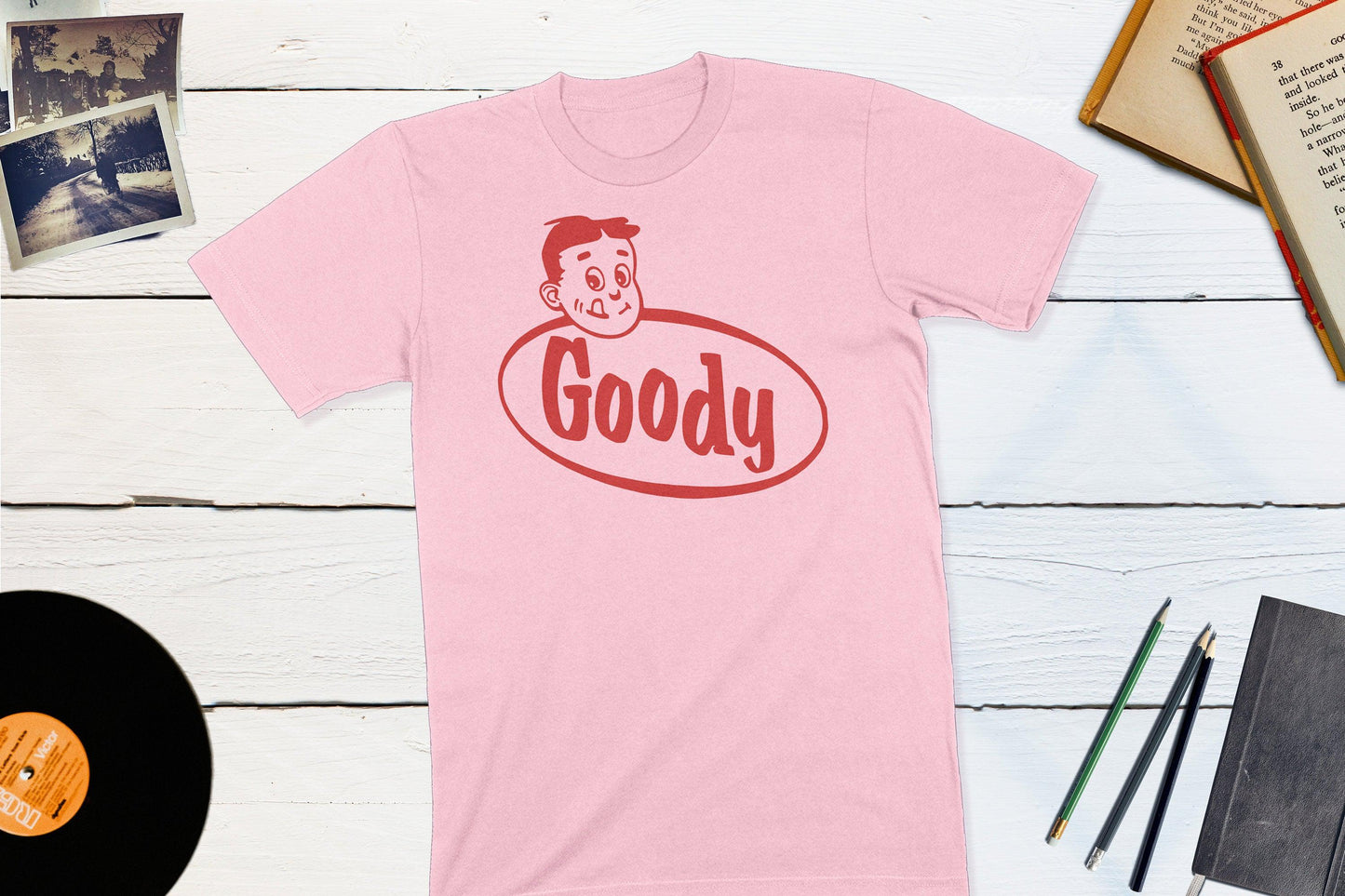 Goody Strawberry Soda Pop Vintage Bottle Cap Shirt-Unisex T-shirt-Yesteeyear