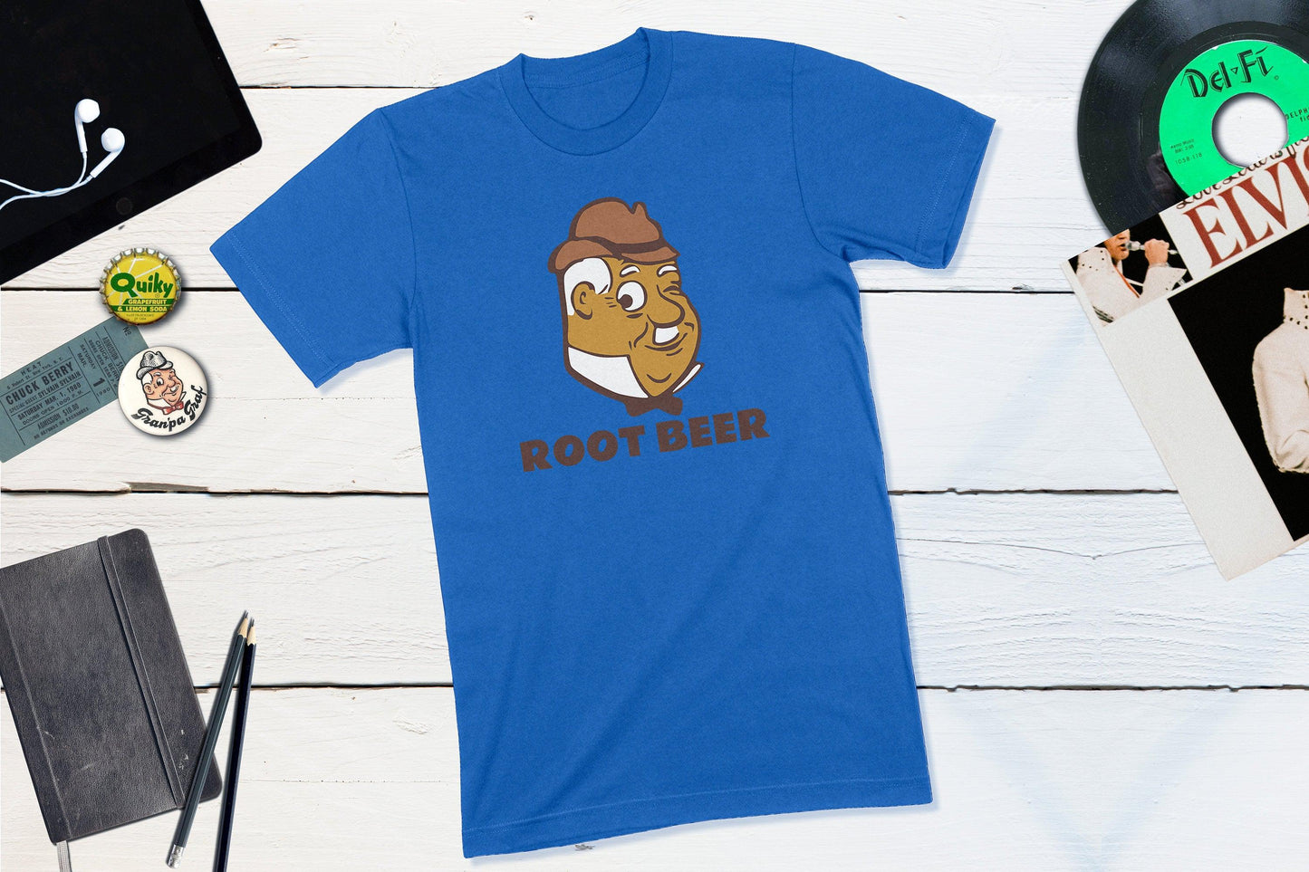Graf Root Beer Bottle Cap - Grandpa Graf-Unisex T-shirt-Yesteeyear