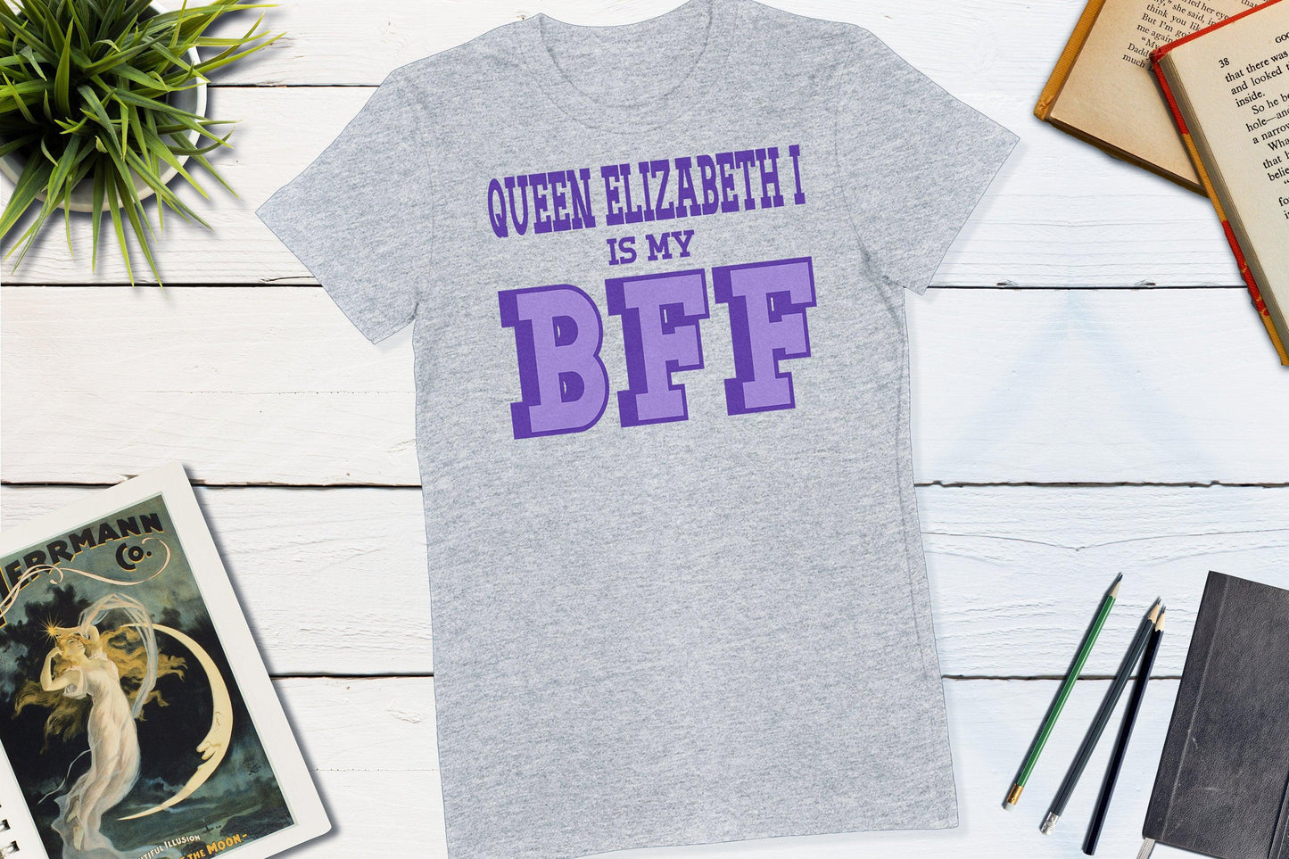 Great Women of History - Queen Elizabeth I-Women's T-shirt-Yesteeyear