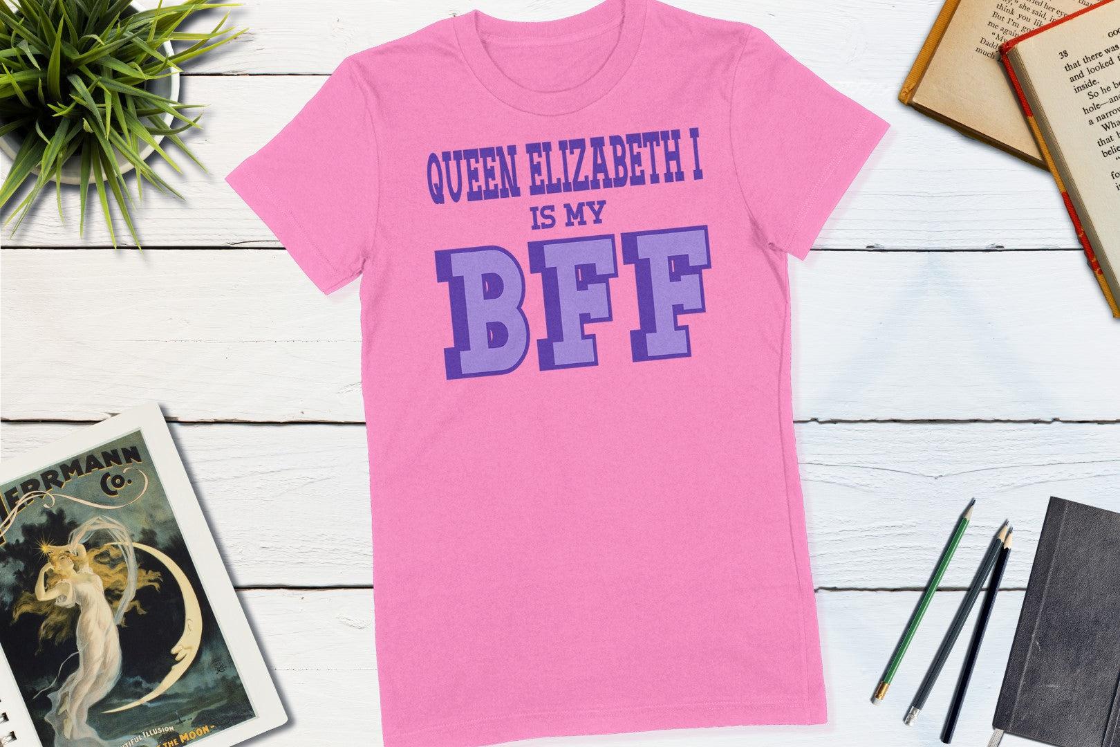 Great Women of History - Queen Elizabeth I-Women's T-shirt-Yesteeyear