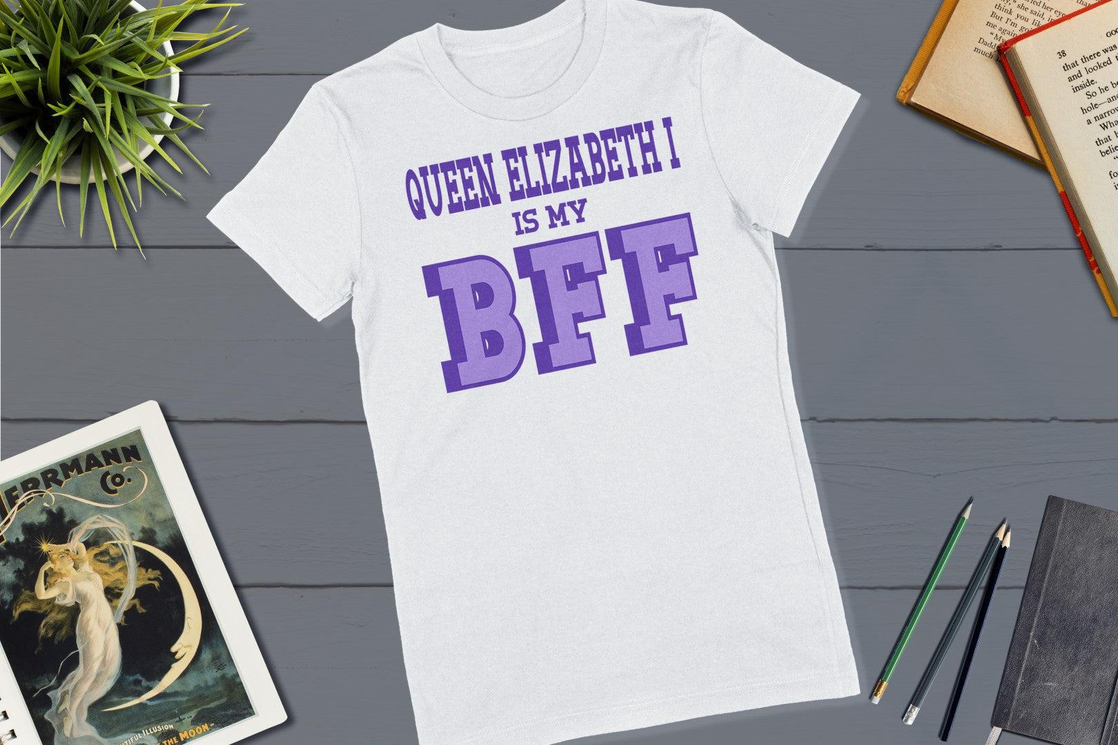 Great Women of History - Queen Elizabeth I-Women's T-shirt-Yesteeyear