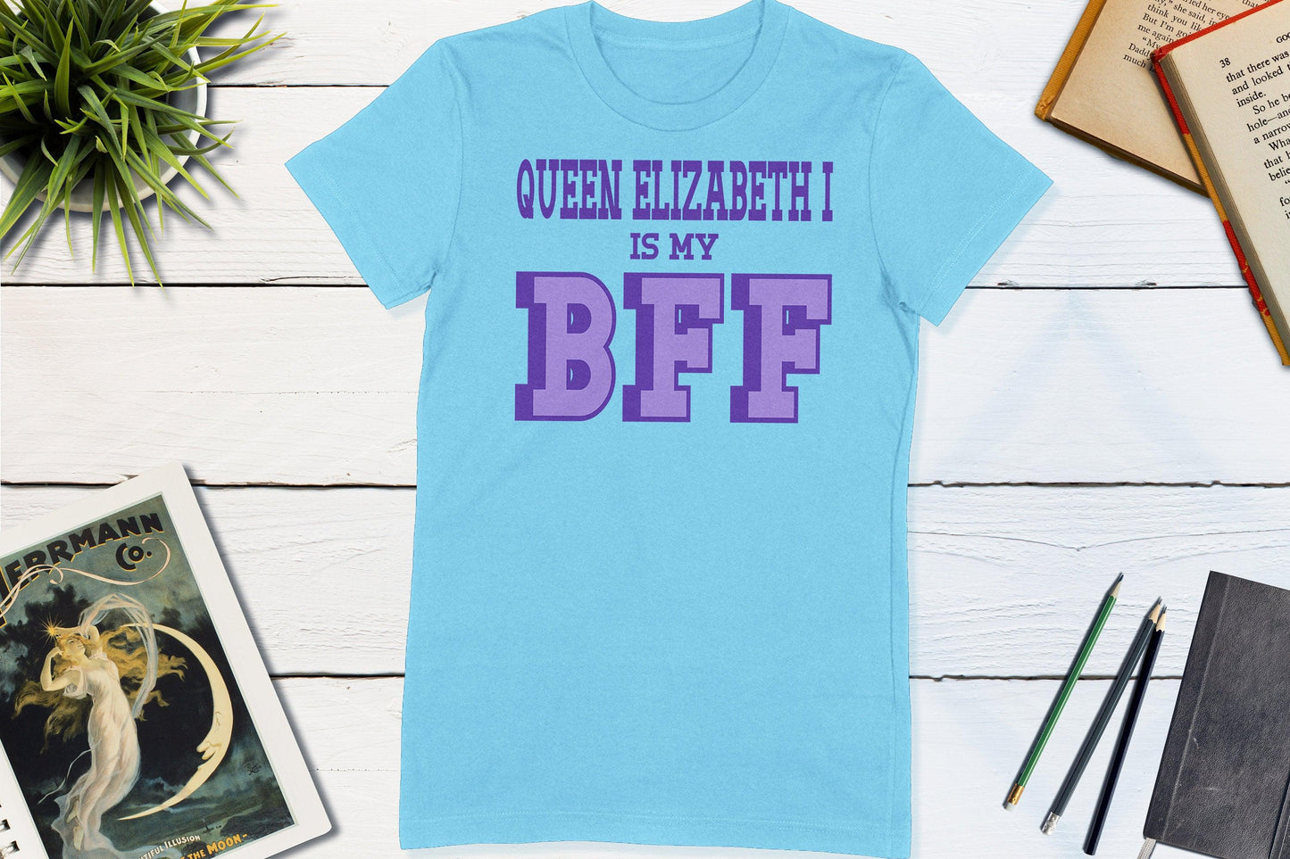 Great Women of History - Queen Elizabeth I-Women's T-shirt-Yesteeyear