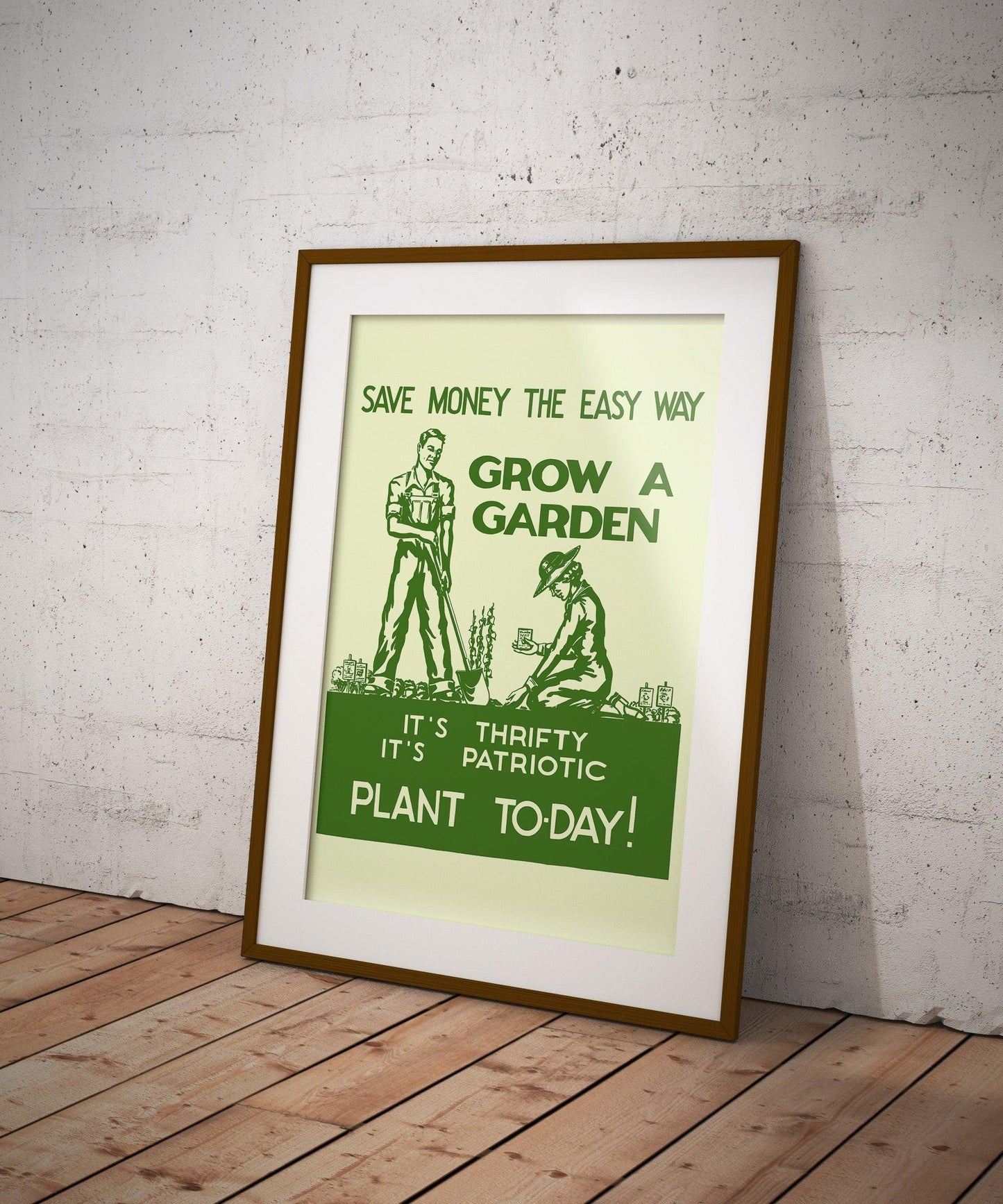 Grow A Garden World War II Poster-Poster-Yesteeyear