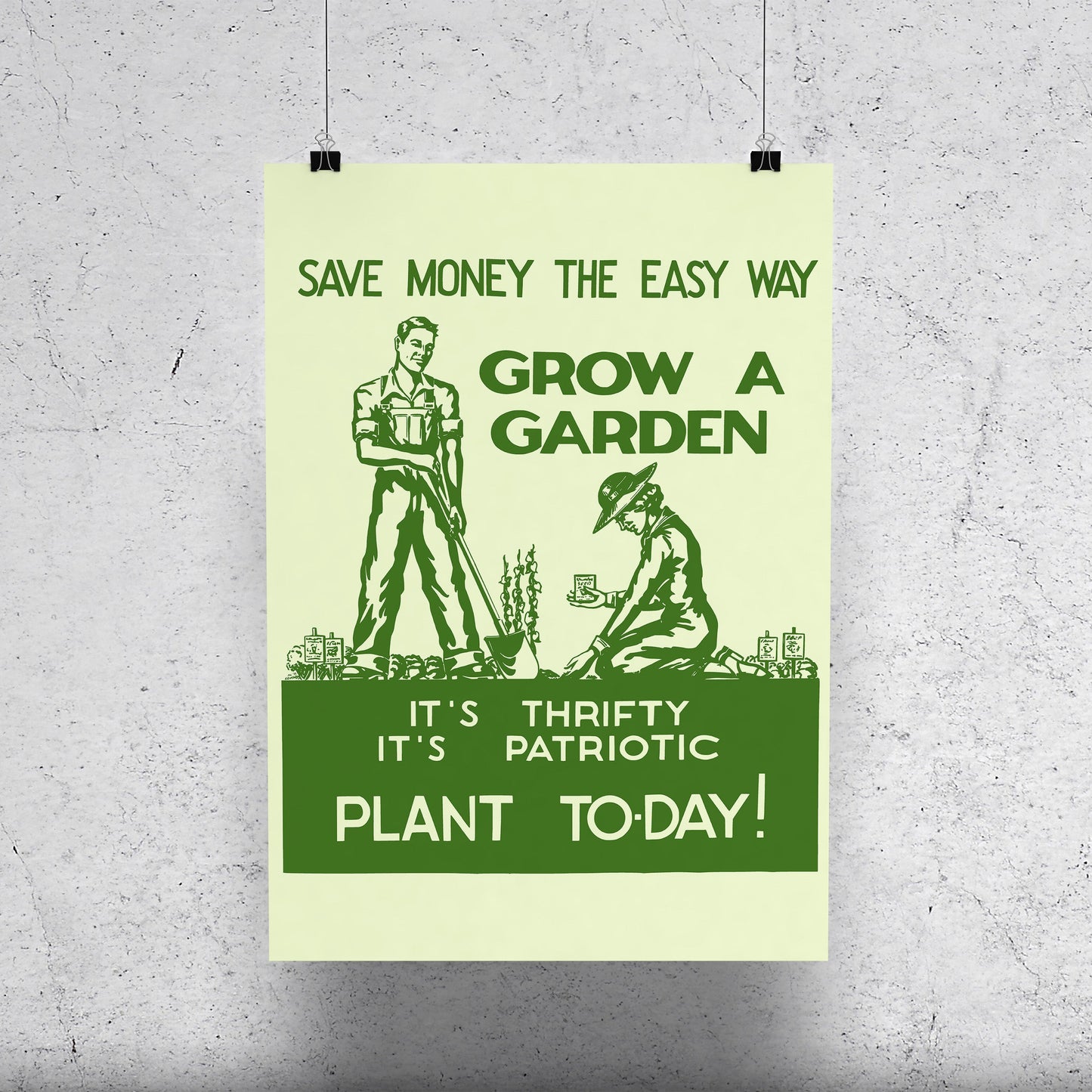 Grow A Garden World War II Poster-Poster-Yesteeyear